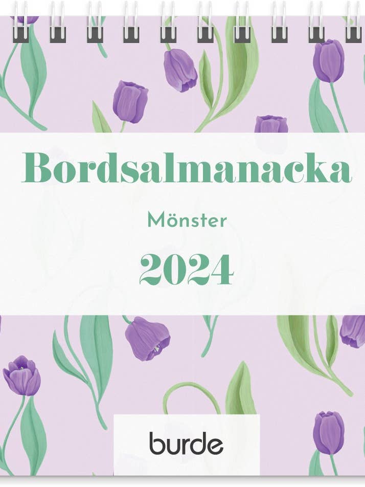 Kalender 2024 Bordalmanackan Mønster for engroshandel hos Burde Publishing AB