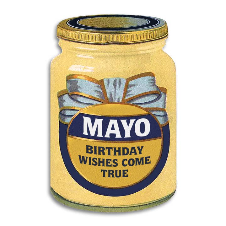 Bad Betty Greeting Co. - Wholesale Birthday Card - Mayo Birthday Wishes Come True - Funny Random Greeting