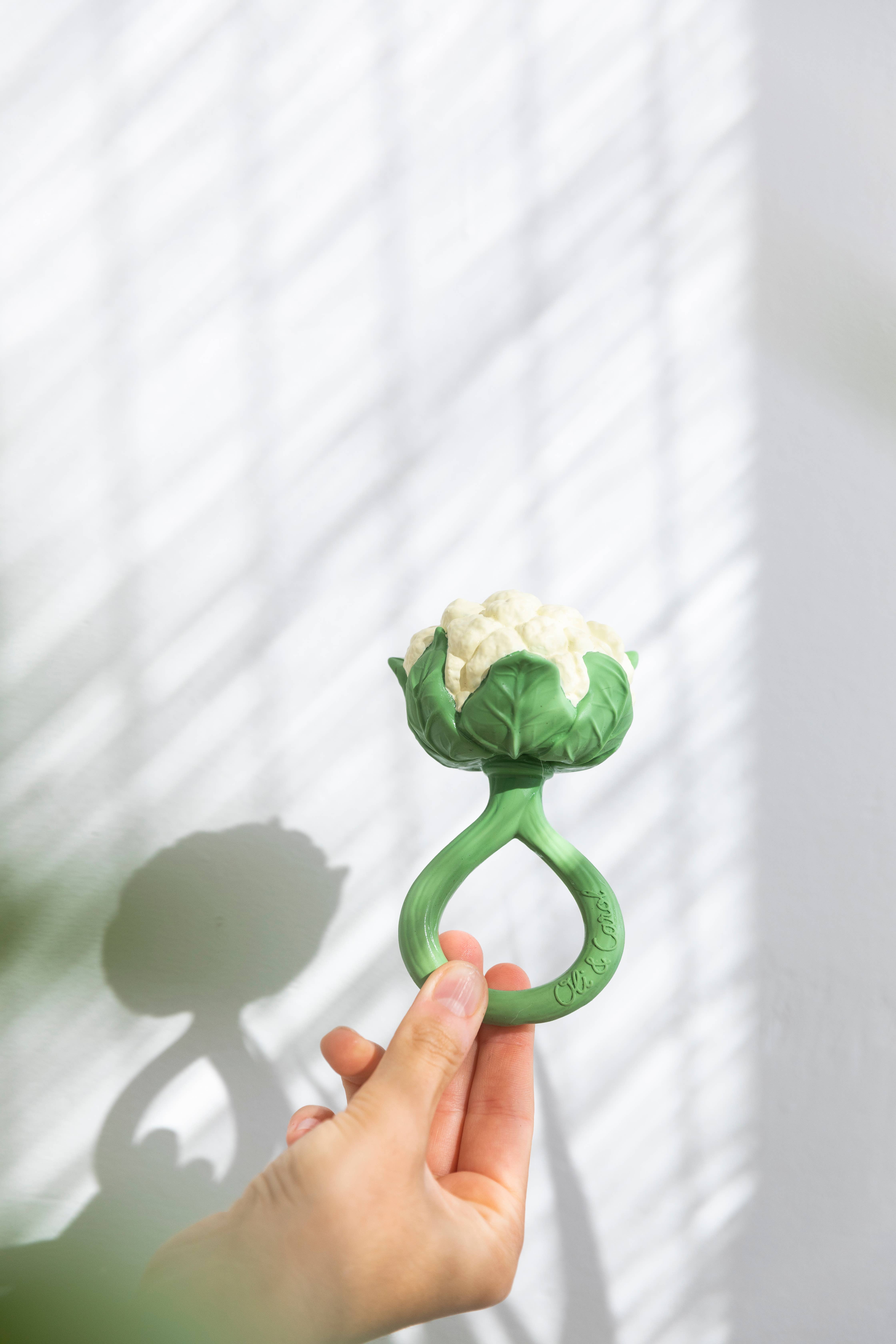 Oli & Carol - Wholesale Handheld Rattle - Baby - Cauliflower Rattle Toy3