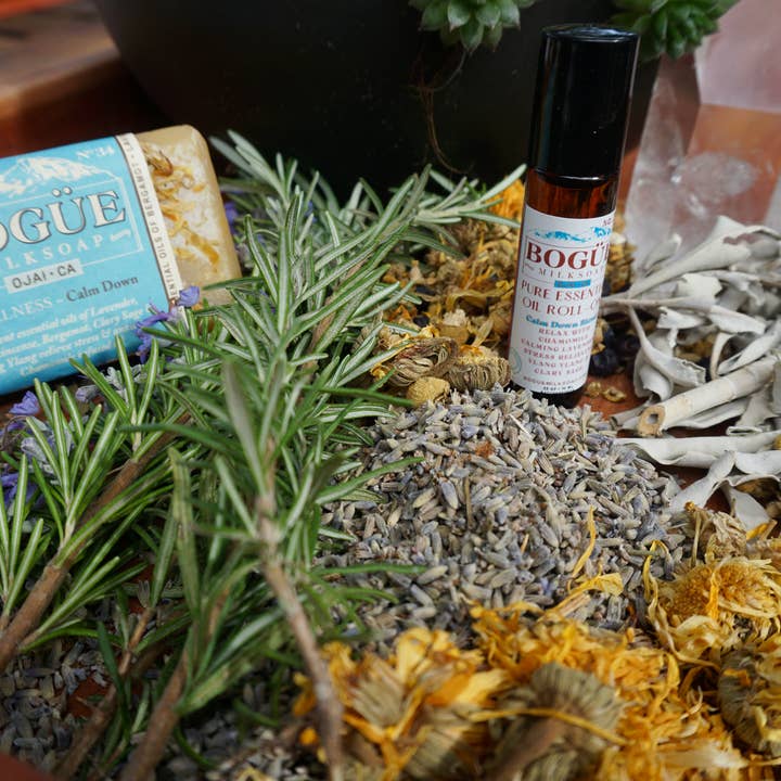Bogue Milk Soap - Vendita all'ingrosso Olio essenziale roll-on - Olio essenziale puro roll-on WELLNESS No.34 Calm Down Blend4