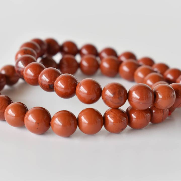 Soothing Crystals - Wholesale Beaded Bracelet - Healing Bracelet | Red Jasper | Gemstone Bracelet