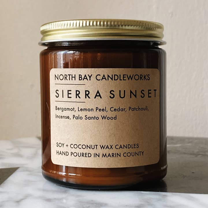 Sierra Sunset (Mini Størrelse, 3.8 oz) for engroshandel hos North Bay Candleworks
