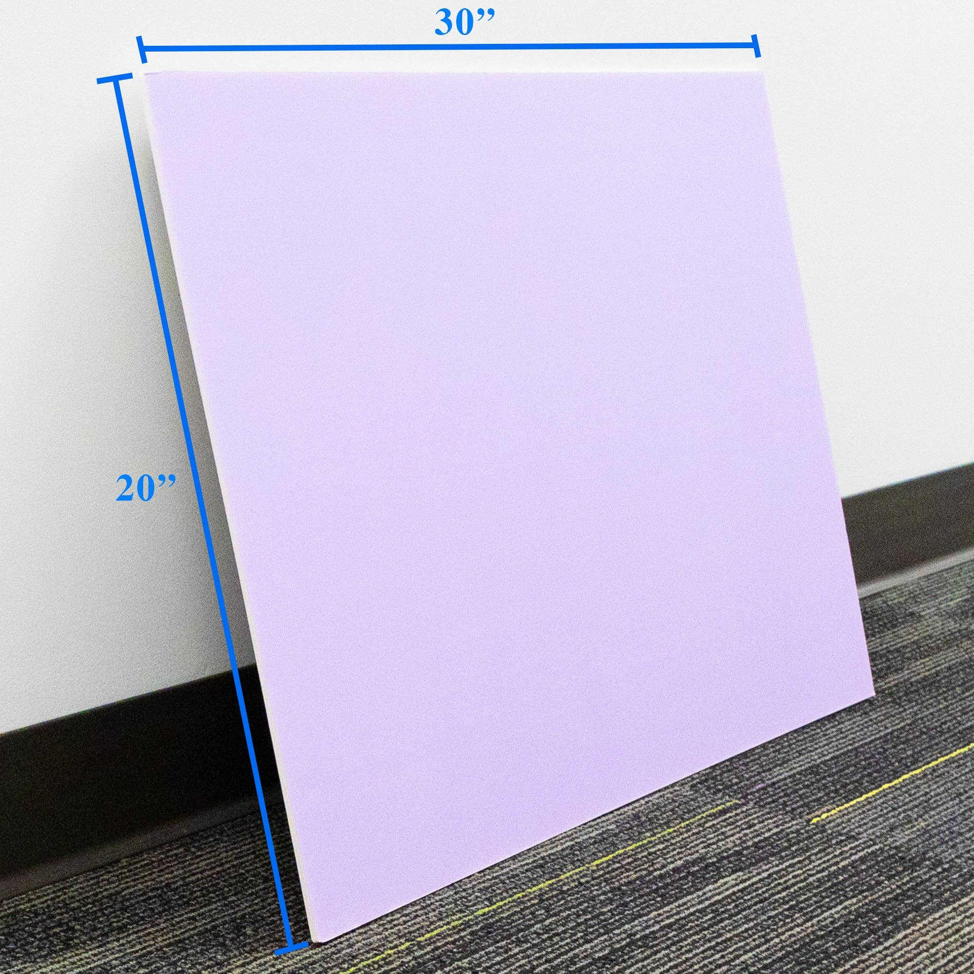 Luna Office Supply -  Everyday Essential – wholesale Stationery/notecard set – 20" X 30" Lavender Foam Board1