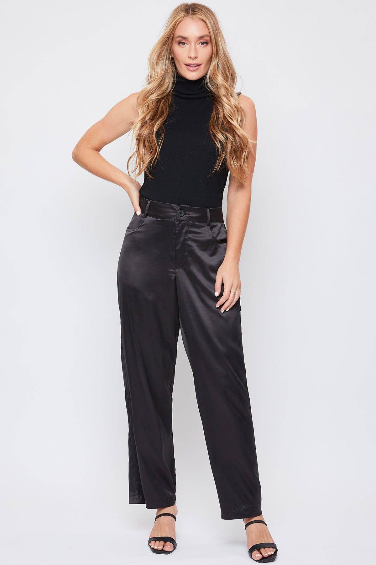 YMI - Wholesale Pants - Women's - Satin Comfort Stretch Office Pants-WP1372307