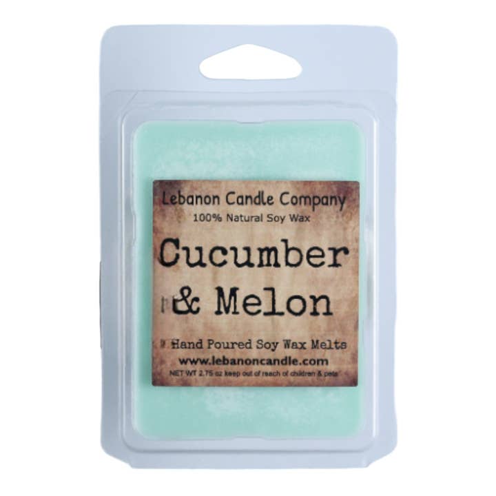 Cucumber & Melon Wax Melt for wholesale by Lebanon Candle Company