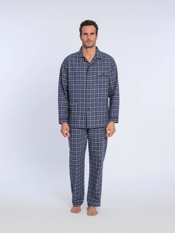 Rutig flanell pyjamas för wholesale av Guasch