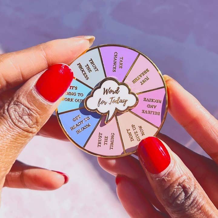Affirmation Darling - Wholesale Lapel Pin/Button - Word for Day Enamel Pin