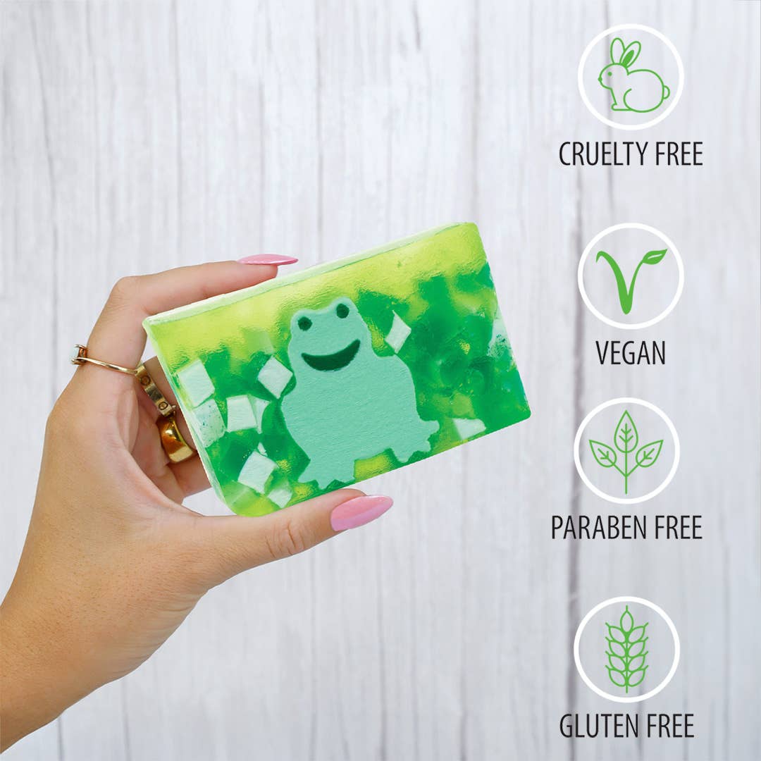 Primal Elements - Vente Pains de savon - Savon à la glycérine | Pain ou barre | Green Frog3