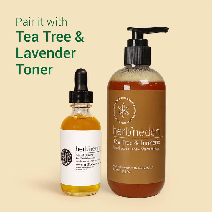Herb'N Eden - Wholesale Facial Cleanser - Tea Tree & Turmeric Facial Wash