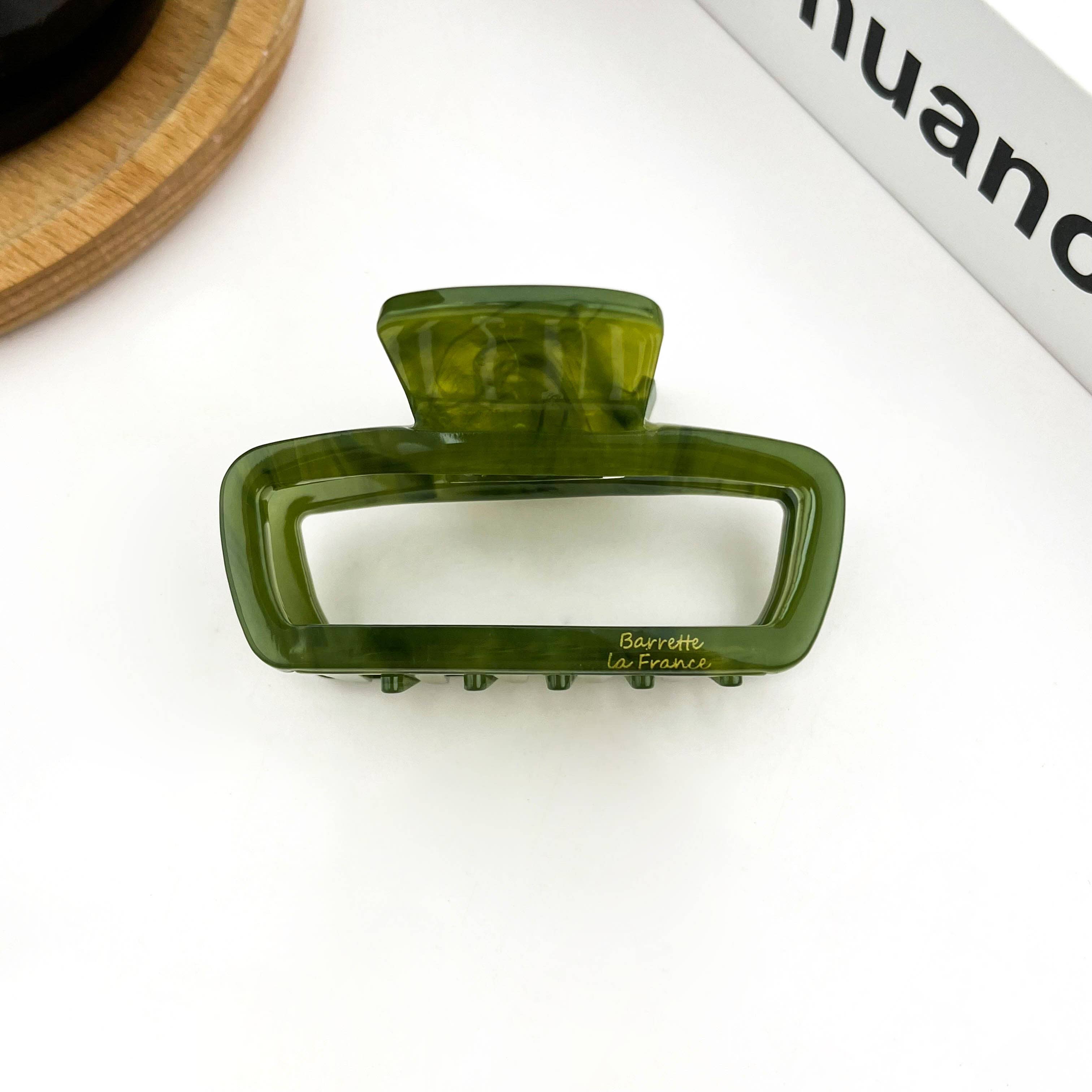 TheDivaSoap - Wholesale Hair Clip - Women's - Classic Rectangle Hollow Claw Clip, Acetate Square Hair Clip2