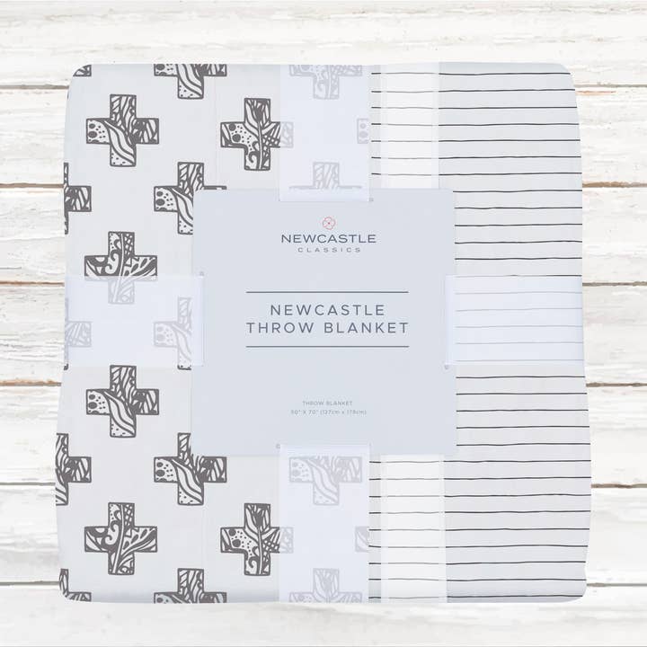 Newcastle Classics - Wholesale Throw blanket - Nordic Cross and Pencil Stripe Newcastle Throw Blanket1