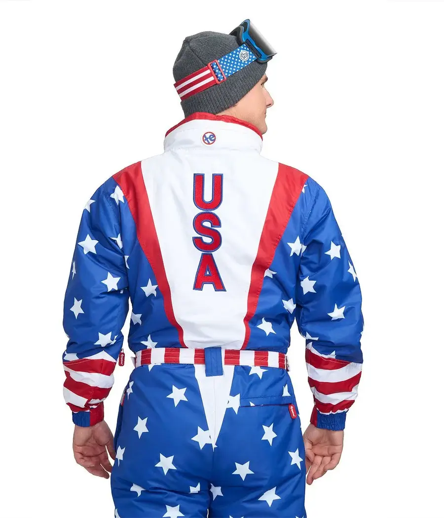 Tipsy Elves - Wholesale Ski Suit - Men's - Americana Snow Suit - Men's Patriotic USA Ski Suit2