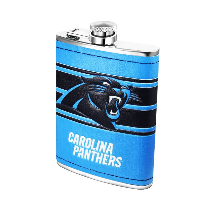 Flasque en acier inoxydable des Carolina Panthers de la NFL de 8 oz pour la vente par Simran International