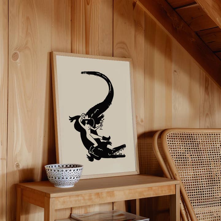 Tumbleweed Design Studio - Wholesale Art Print - "Florida Woman" Minimal Western Art Print