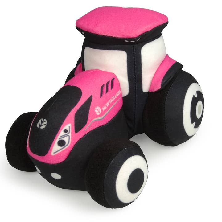 American Hobbies & Merchandising - Wholesale Stuffed/Plush Toy - Kids & Baby - UH Kids Pink New Holland T7 Tractor - Small size - Plush Toy