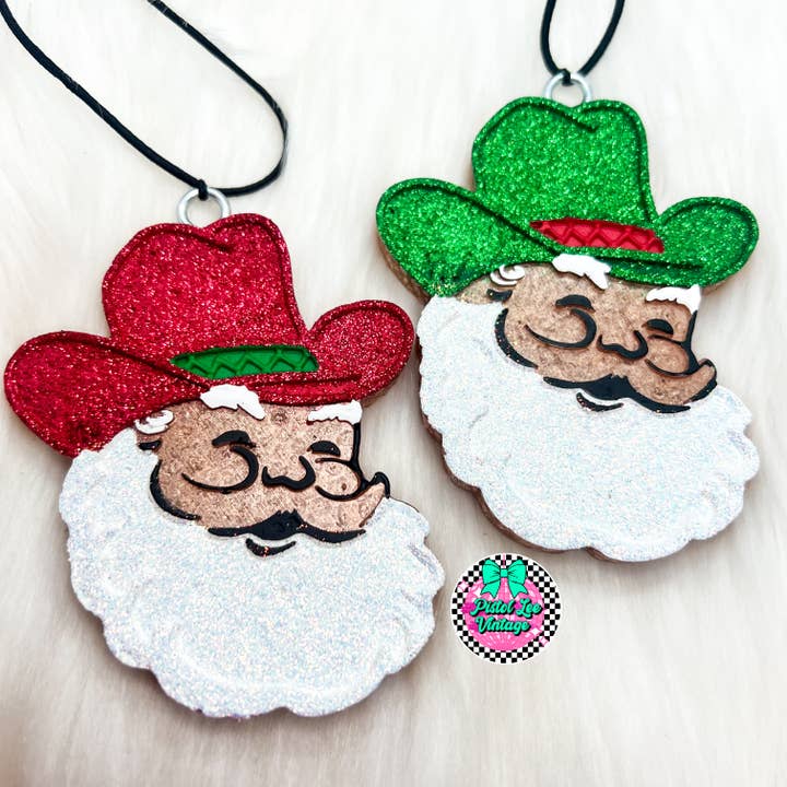Vintage Cowboy Santa Freshie for wholesale by Pistol Lee Vintage