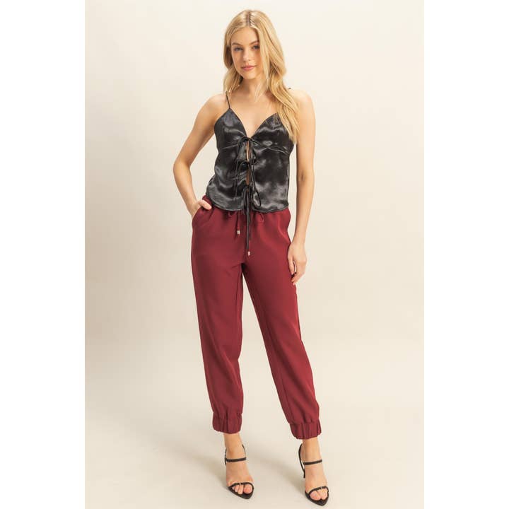 HYFVE - Wholesale Camisole - Women's - Chic Satin Lace-Up Camisole22