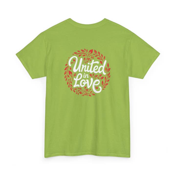 Unisex Heavy Cotton Tee - 'Forenet i Kærlighed' Design - Perfekt til Par og Festligheder for engroshandel hos Happymom