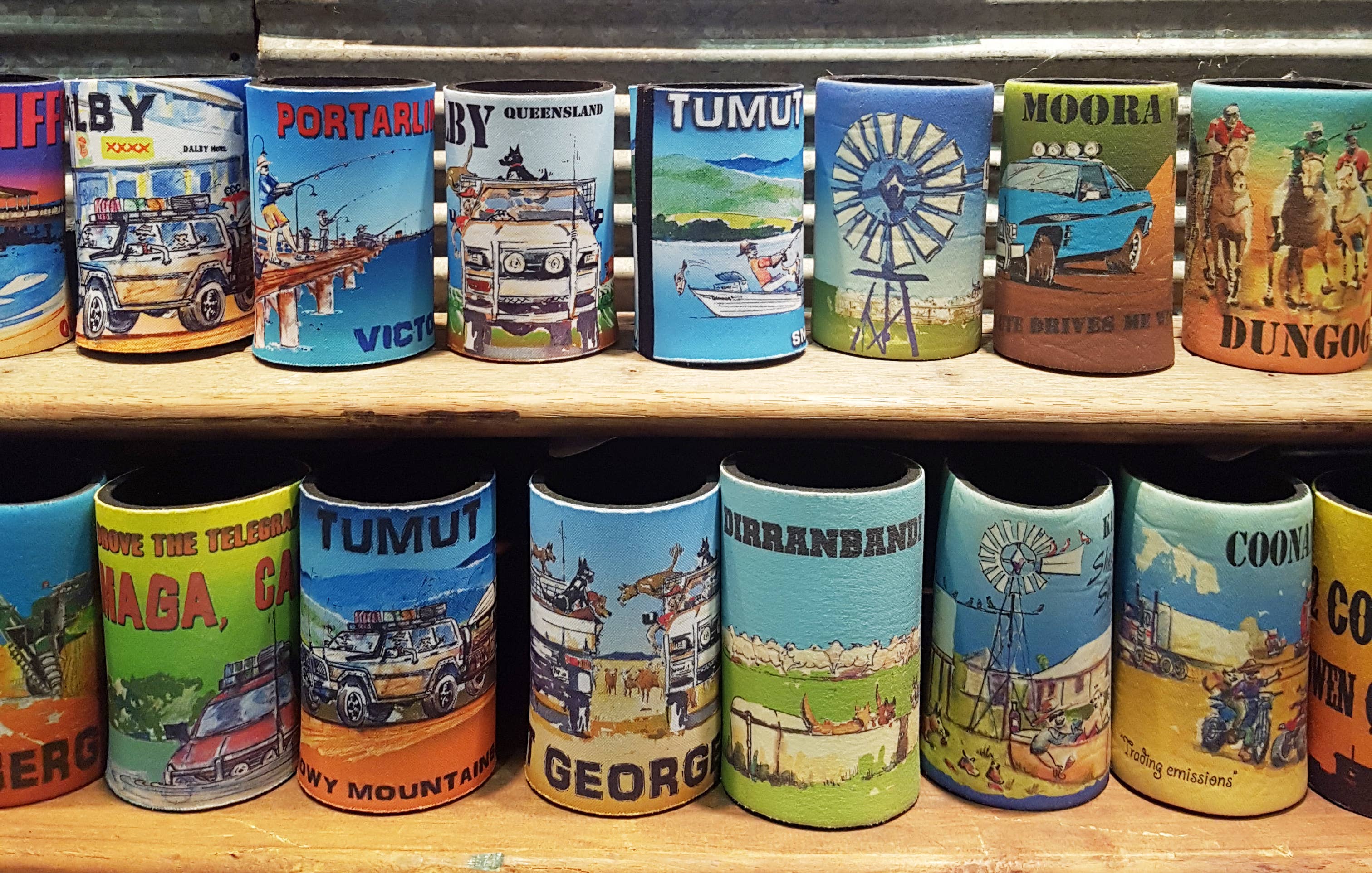 Multi Colored Custom stubby cooler for wholesale on Faire