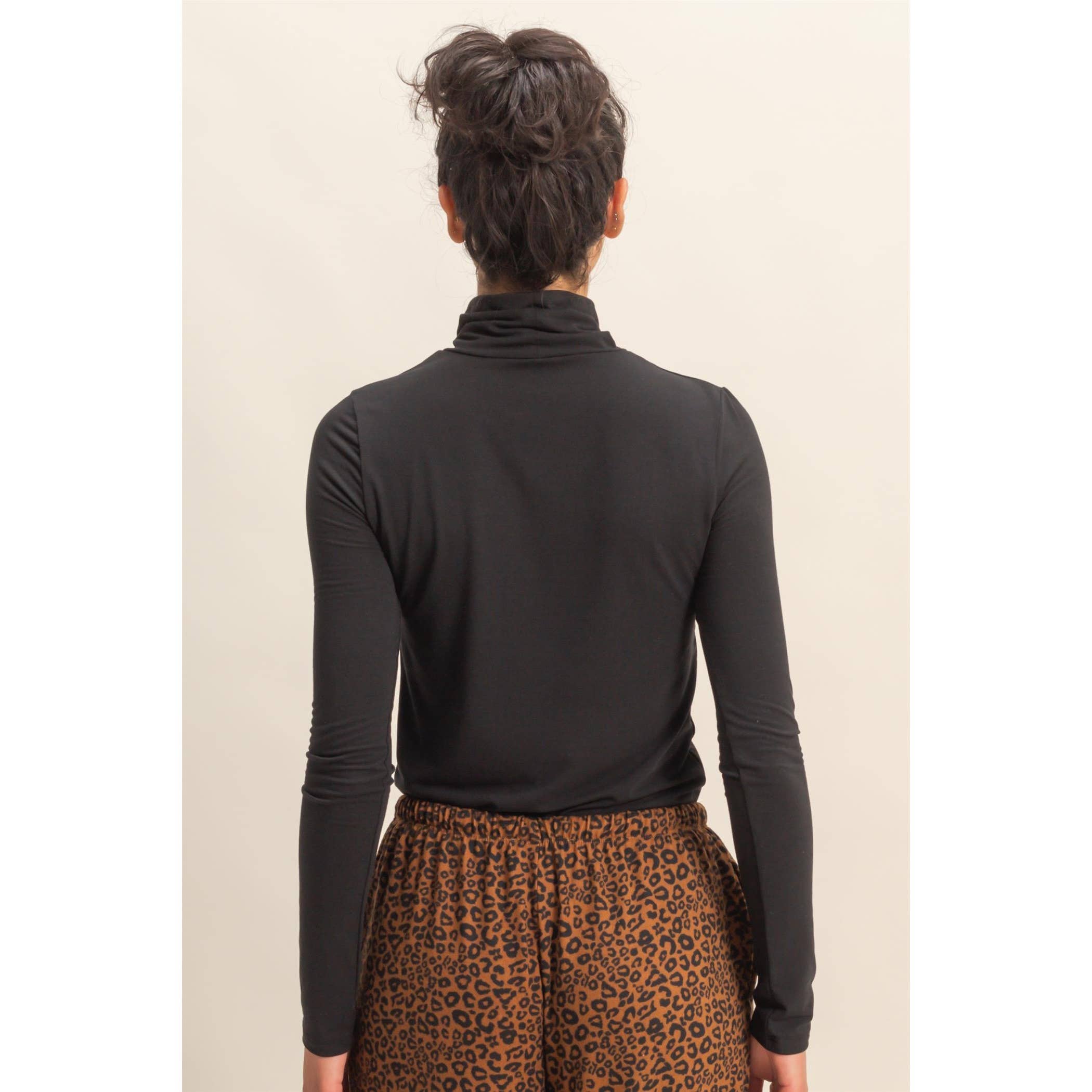 Double Zero - Wholesale Knit Top - Women's - Turtleneck Long Sleeve Fitted Top23