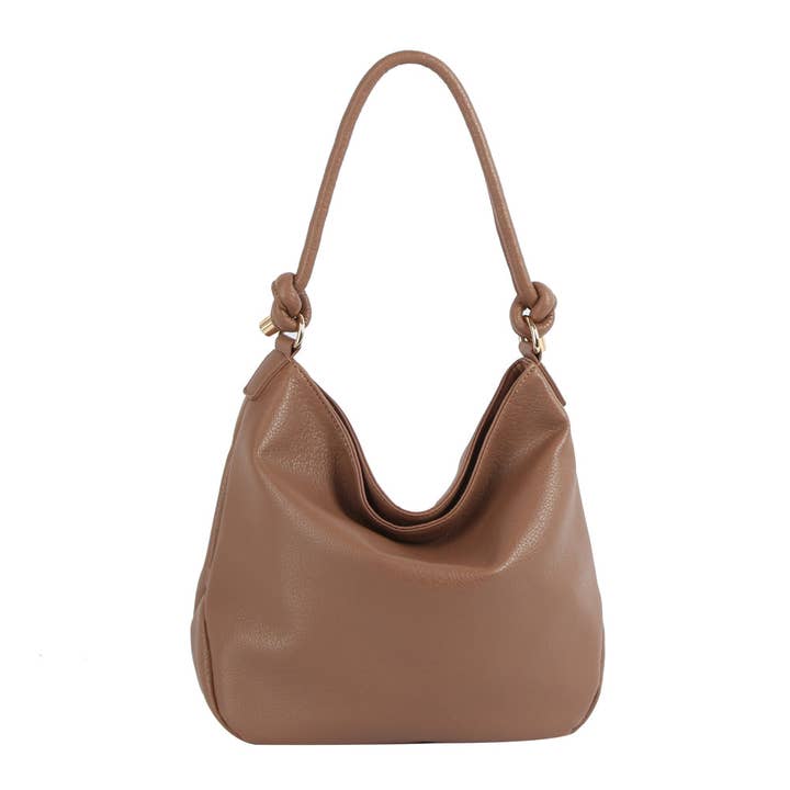 Handbag Factory Corp - Wholesale Shoulder Bag - Women's - Knotted Handle Slouch Shoulder Bag6