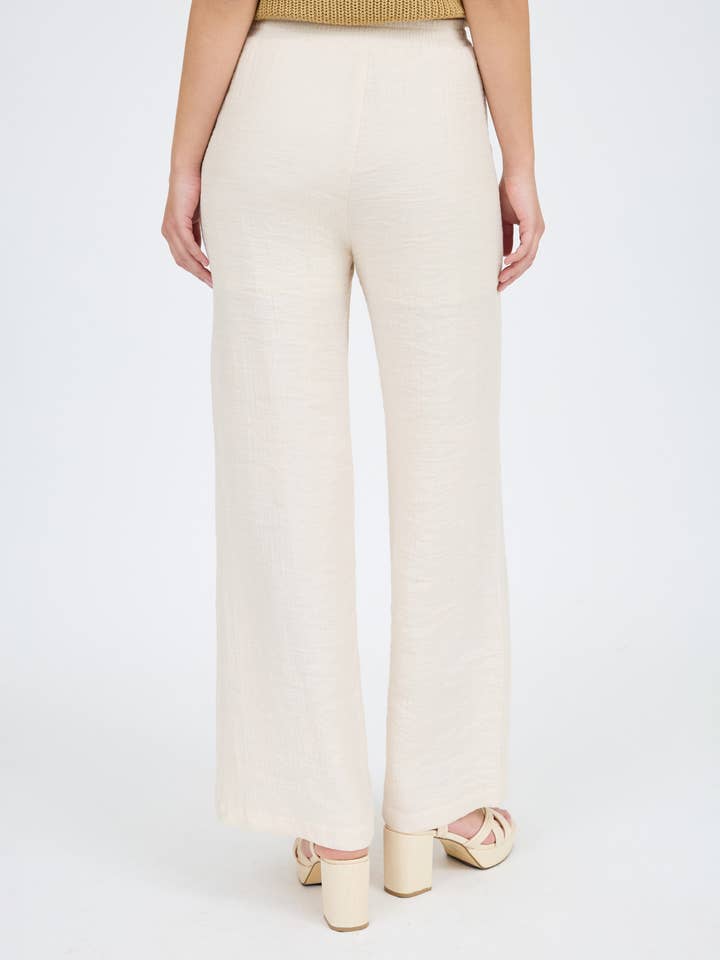 Blu Pepper - Wholesale Pants - Women's - HIGH WAIST DRAWSTRING WIDE LEG LOUNGE PANTS (PRE-ORDER)