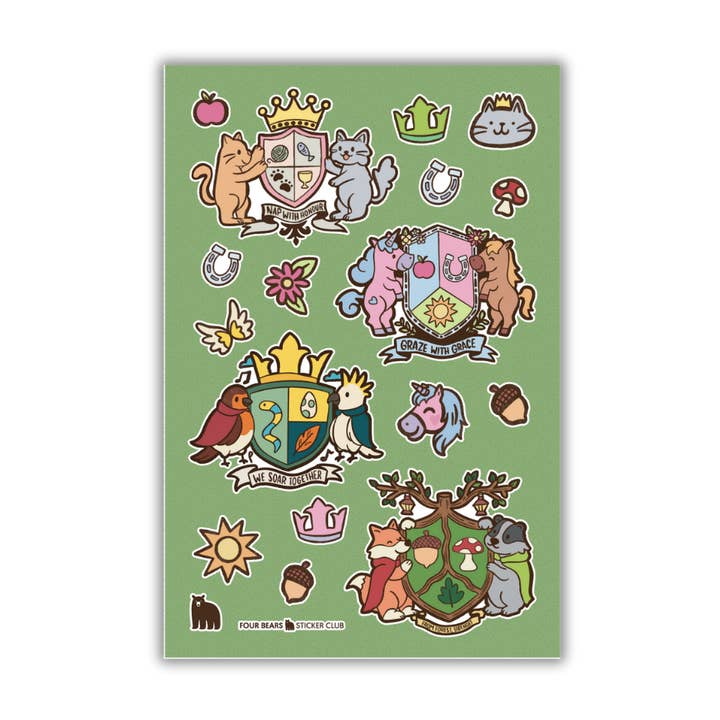 Brasões de Animais por atacado de Four Bears Sticker Club