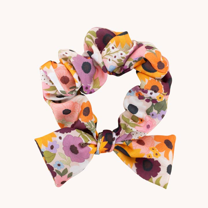 Elyse Breanne Design - Wholesale Scrunchie - Women's - Rainbow Garden Satin Scrunchie