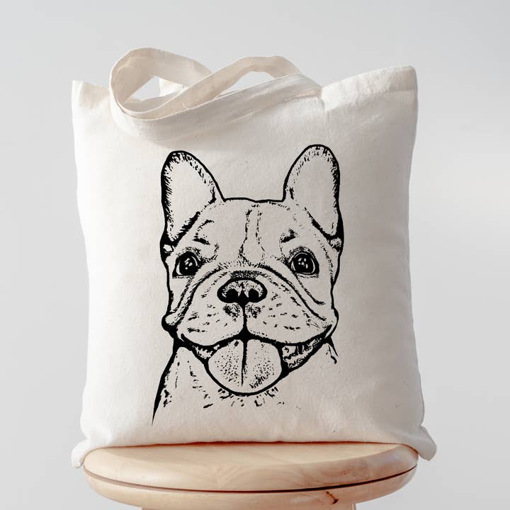 French Bulldog - Dog Tote Bag for wholesale by Spicy Kitten Designs