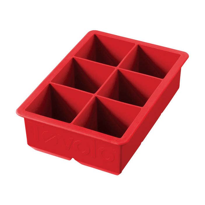 Everyday Supply Co - Wholesale Ice Tray/Mold - Tovolo Red Silicone King Cube Ice Tray - Set of 60