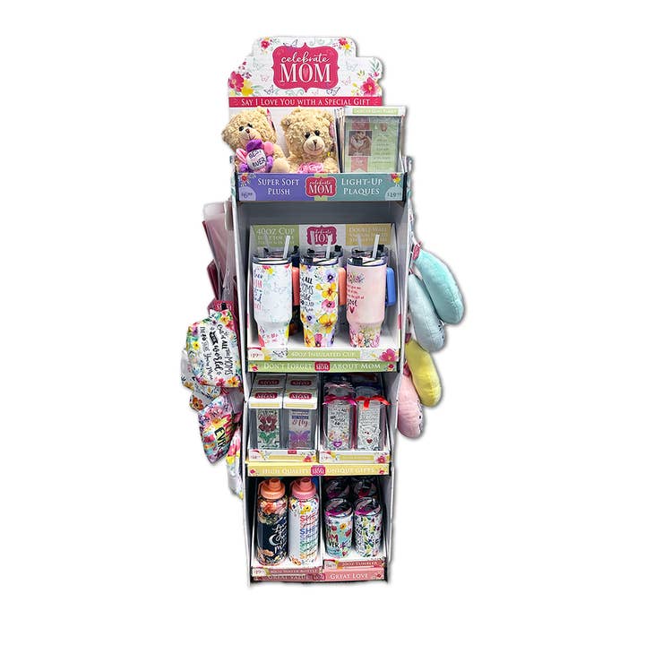 Novelty Brands - Wholesale Retailer Display - Kids & Baby - Mother's Day Celebrate Mom Gift Assortment Floor Display