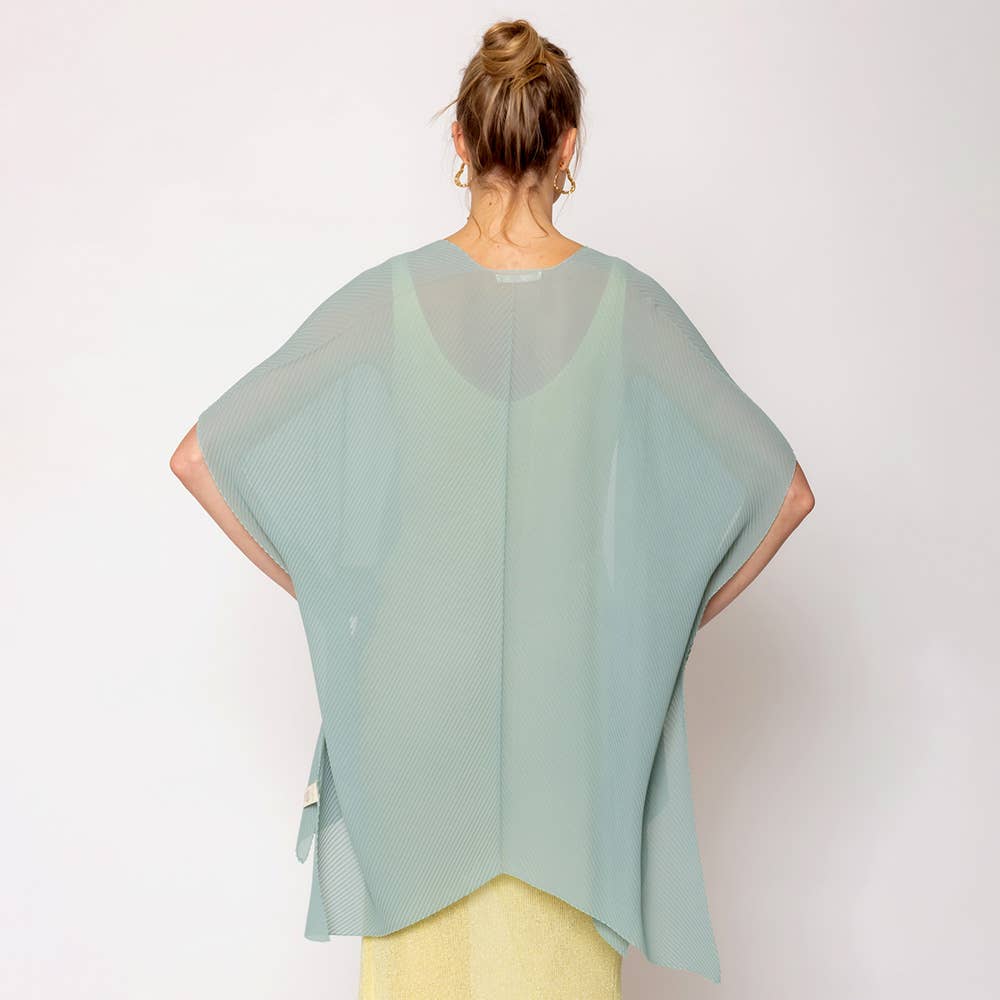 Sensibling Corp. - Wholesale Poncho - Women's - Solid Chiffon Ruana Poncho6