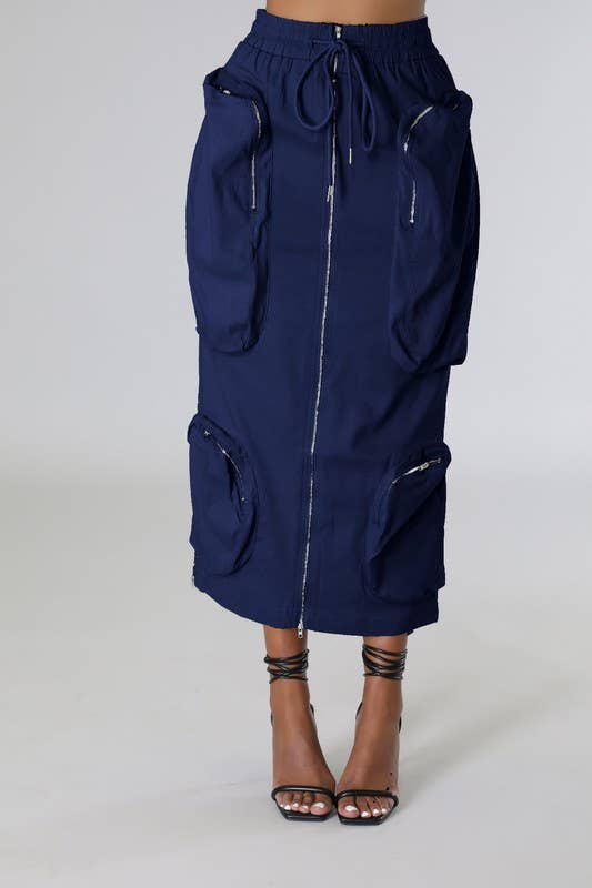 5besties inc - Wholesale Skirt - Women's - Cargo Zip Up Front Skirts12