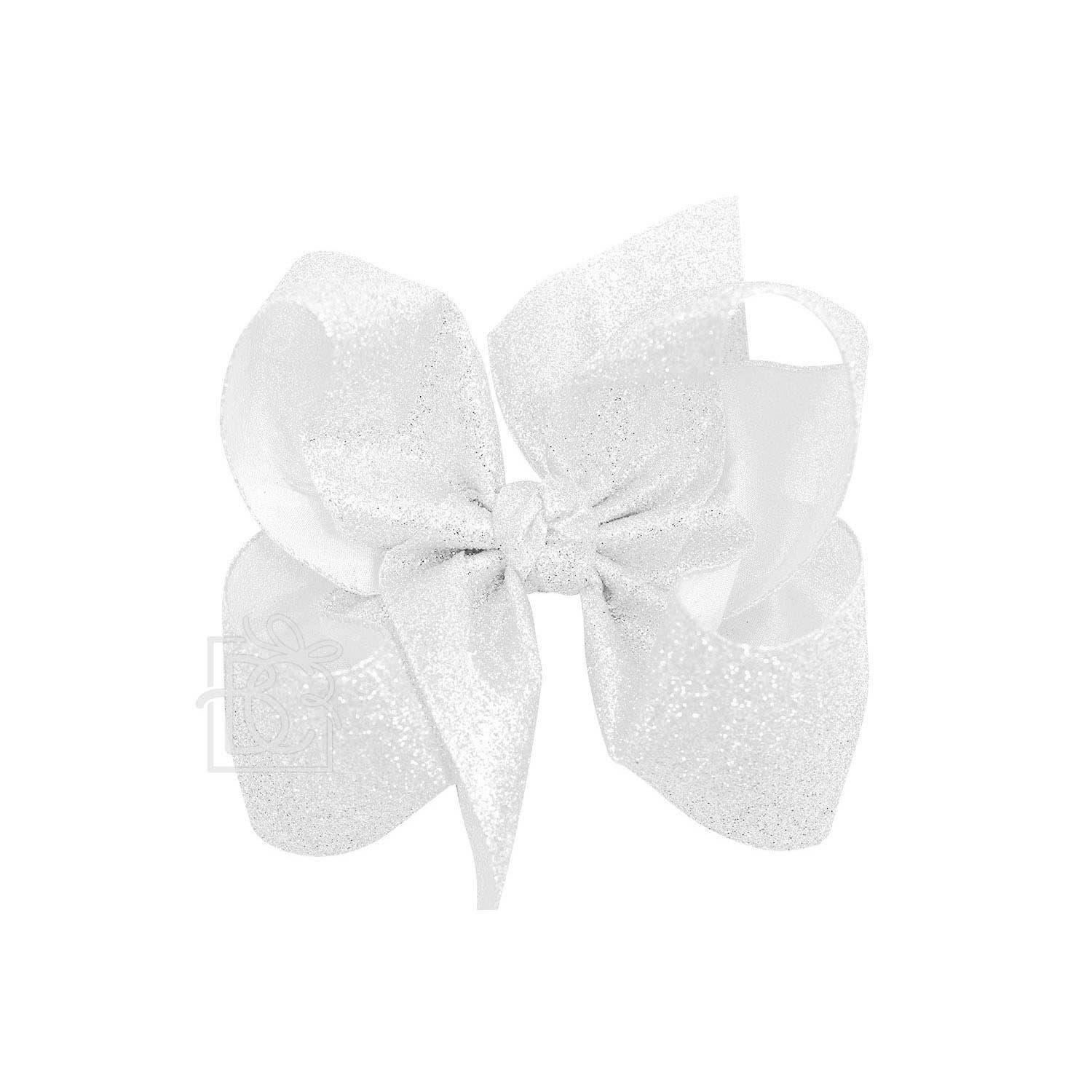 Beyond Creations, LLC - Wholesale Hair Bow - Kids - GLITTER METALLIC BOW ON CLIP38