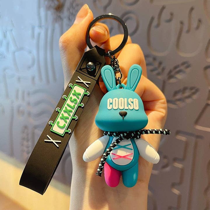 KiddieKickz – wholesale Keychain – Child – Bow Bear PVC Soft Keychain Cute Keychain18