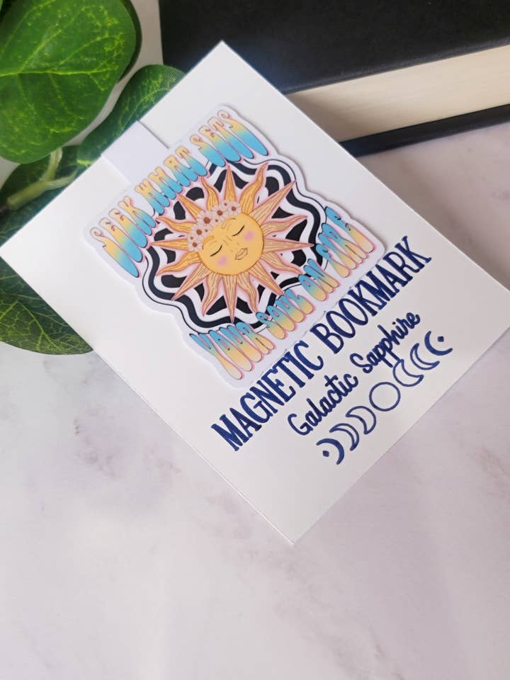 Seek What Sets Your Soul On Fire Magnetic Bookmark for wholesale by Galactic Sapphire