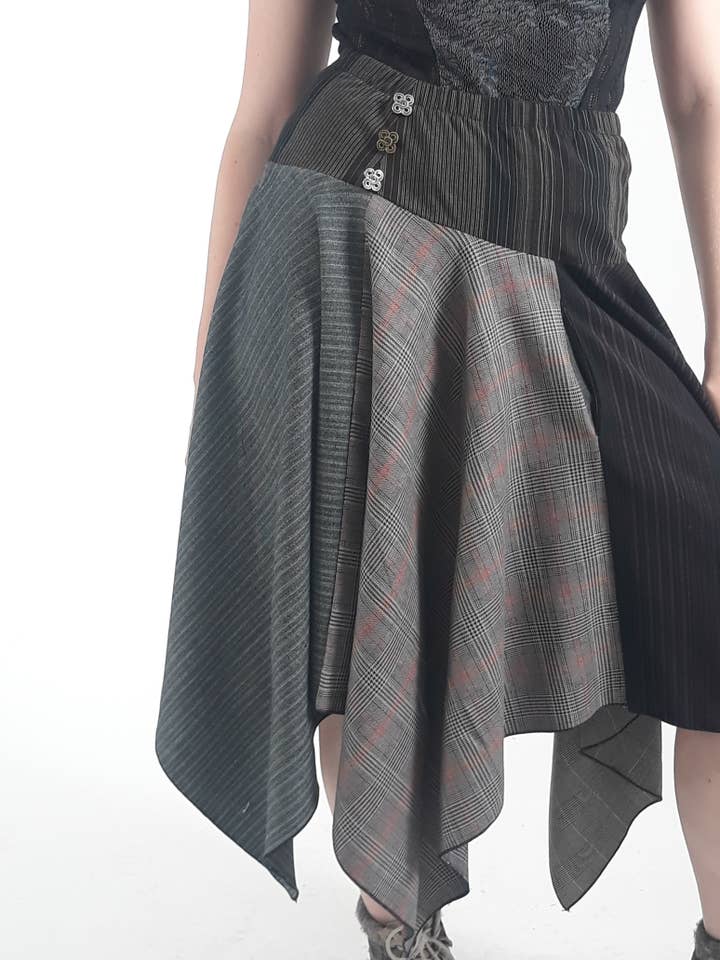 Mad For Plaid Skirt for wholesale by Victorian Flower Child