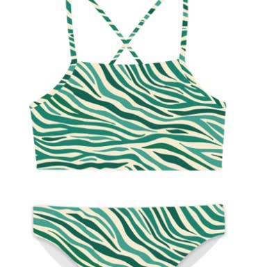 Bikini Set - Electric Tiger Emerald for wholesale by Cosmo Crew