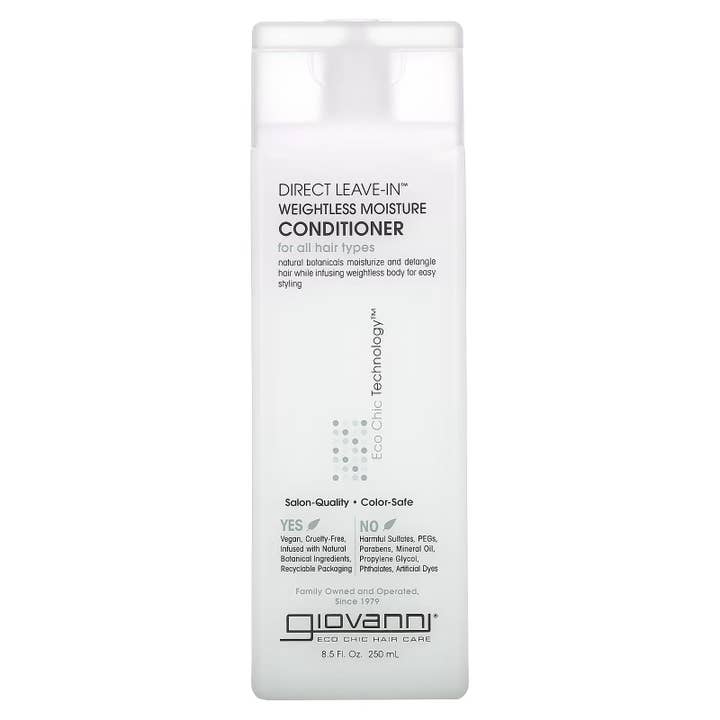 KT Supply - Wholesale Hair Conditioner - Giovanni Eco Chic Direct Leave In Conditioner, 8.5 Oz.
