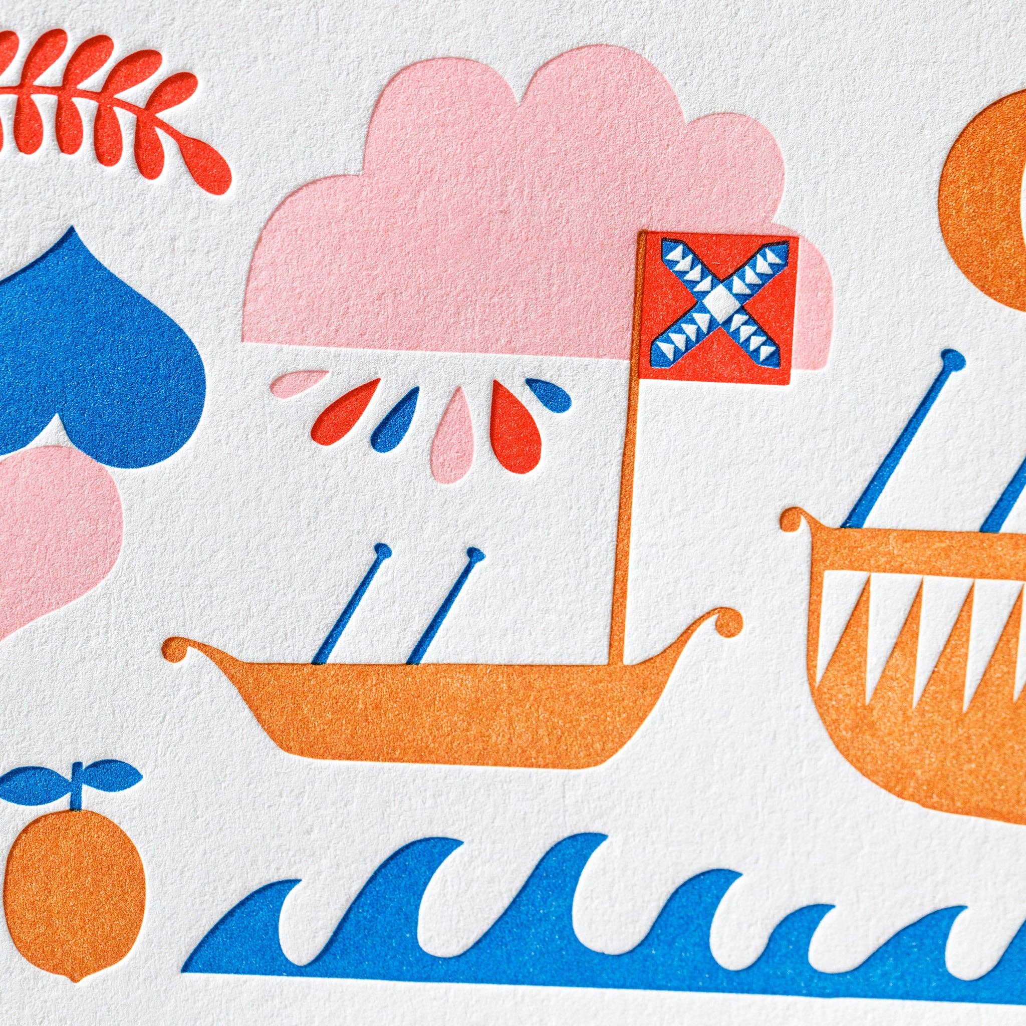 Lisa Congdon Art & Illustration - Wholesale Art Print - Voyage Letterpress Art Print 2