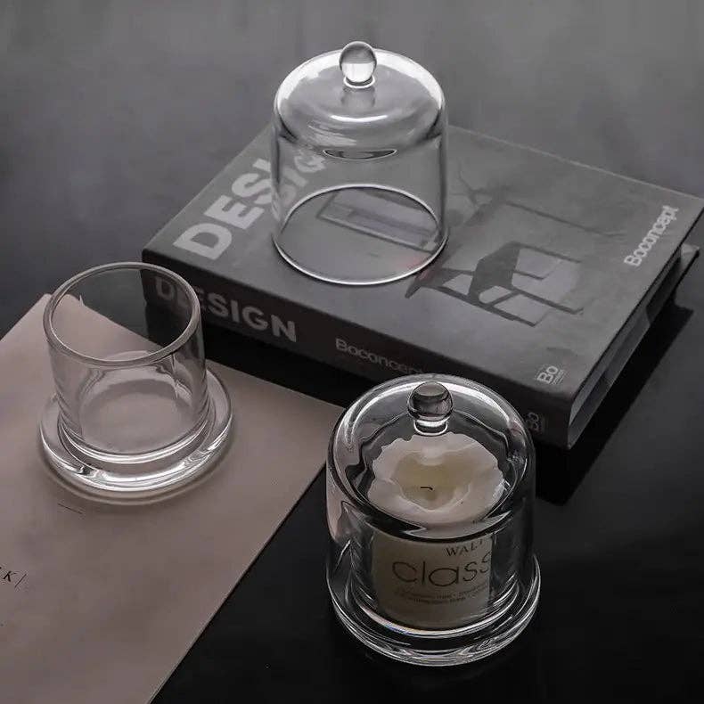 Vagabond Vintage - Wholesale Candle Holder - Glass Candle Holder With Glass Cover4