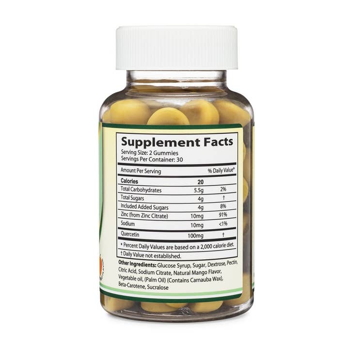 Double Wood Supplements - Wholesale Oral Supplement/Vitamin - Quercetin + Zinc Gummies