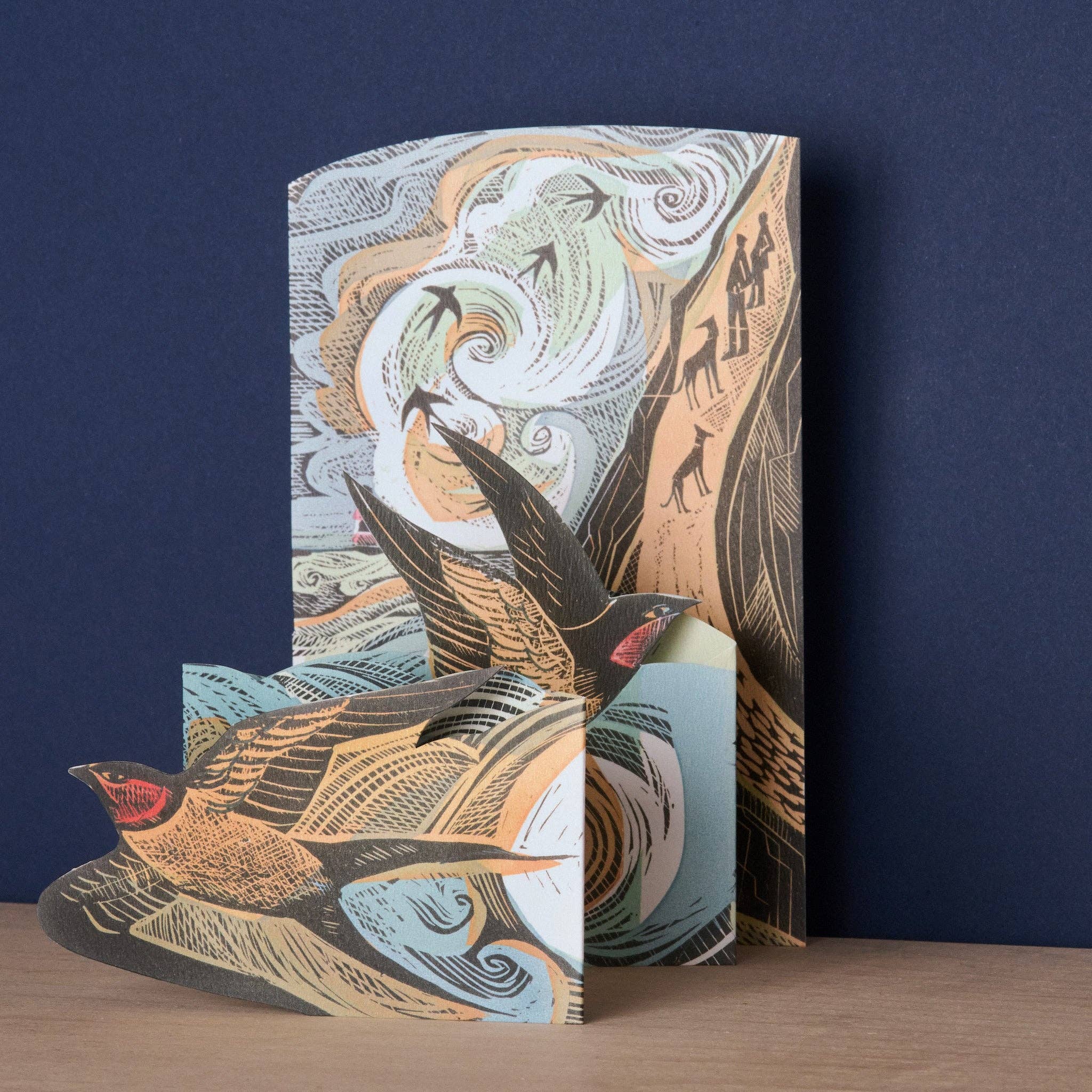 Art Angels - Wholesale Everyday Greeting Card - Cornish Swallows1