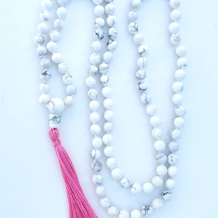 Howlite branco por atacado de humble heart