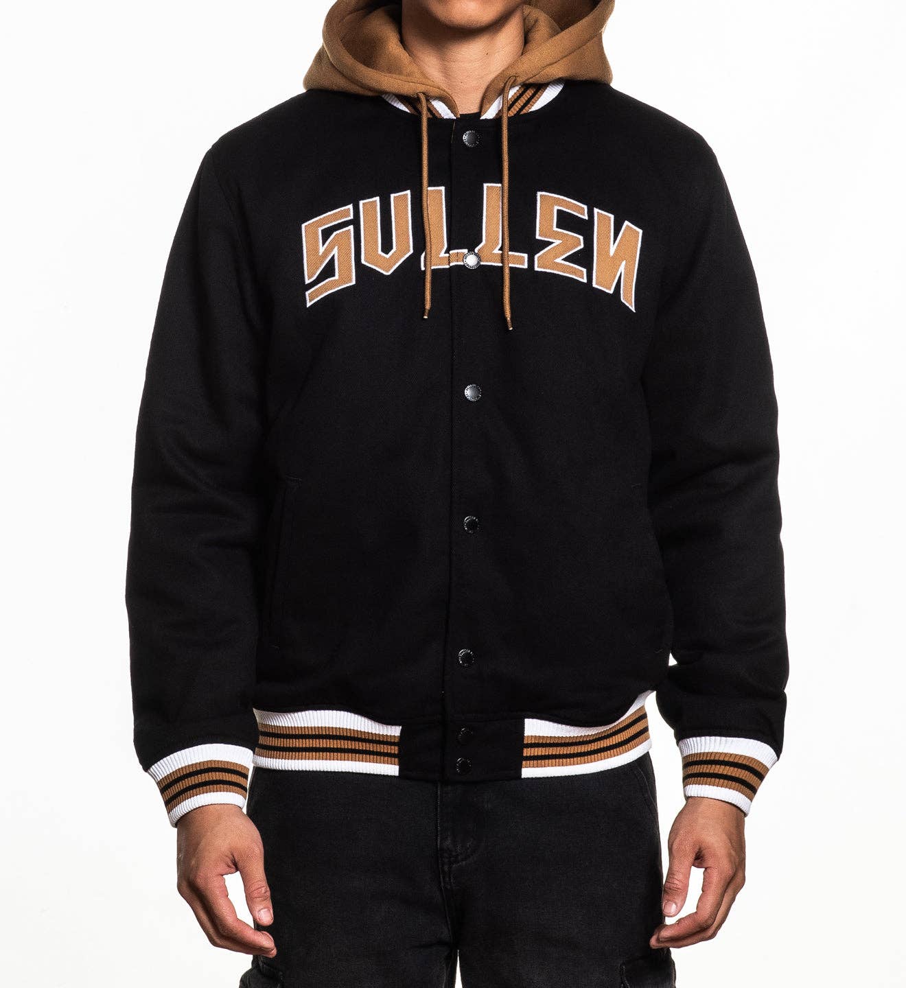 BLACK Strong Arm - Reversible Hooded Jacket for wholesale on Faire0