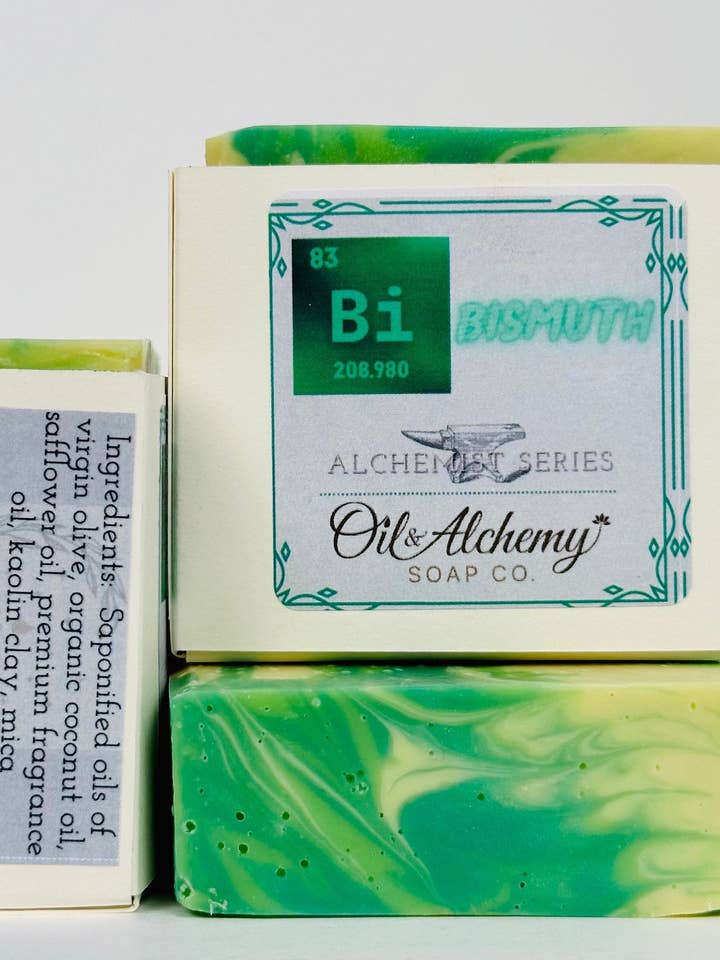 Bismuth Artisan Cold Process Soap/ Palm Oil-Free/ Vegan/ Pla for wholesale by Oil & Alchemy Soap Co.