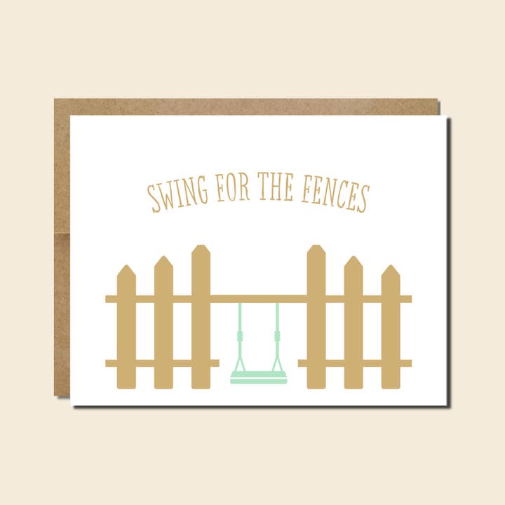 Snygga uppmuntrande ord | Swing For The Fences för wholesale av Raisin Spirits