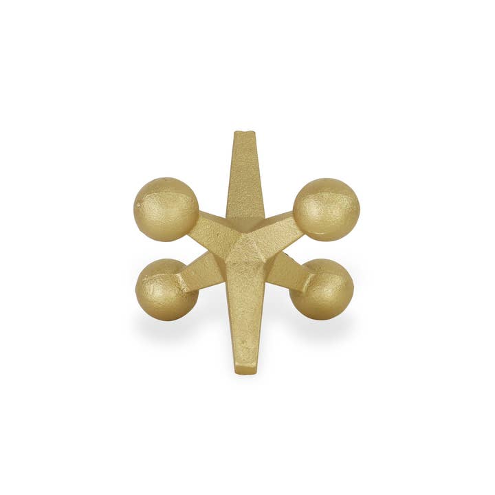 Cheungs Home Decor - Wholesale Decorative Tabletop Object - Calix Golden Cast Iron Jack