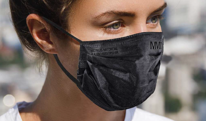 Munus Medical – wholesale Medicinsk mask – FFP2 MM-4AN RESPIRATOR - SVART - Munus Medical1