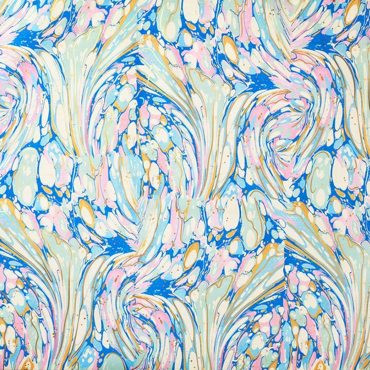 Paper Source Wholesale - Vendita all'ingrosso Carta da regalo in fogli - Carta di pietra marmorizzata rosa e blu